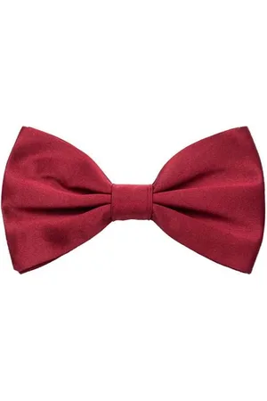 Dolce & Gabbana Homme, Accessoires, Rouge, Taille: ONE Size Papillon en Soie Rouge Bourgogne Crochet