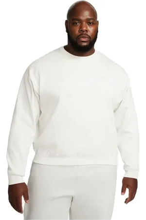 Nike Homme, Sweatshirts et sweats à capuche, Blanc, Taille: M Sweat à Col Rond Blanc Classique