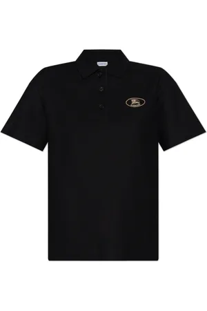 Burberry Femme, Tops, Noir, Taille: 34 FR Polo avec logo
