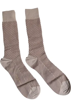 Dolce & Gabbana Homme, Sous-vêtements, Brun, Taille: L Chaussettes Logo Mi-Mollet de Luxe