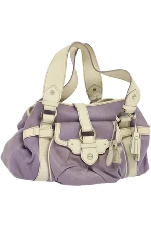 Céline Femme, Pre-owned, Violet, Taille: ONE Size Pre-owned Toile sacs-main