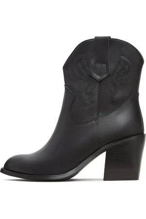 CESARE GASPARI Femme, Chaussures, Noir, Taille: 40 EU Bottines Élégantes en Daim Marron - Noir