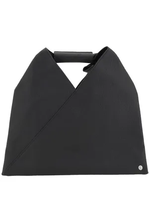 Maison Margiela Femme, Sacs, Noir, Taille: ONE Size Sac à Main Japonais avec Détail Brodé