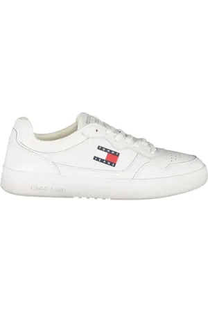 Tommy Hilfiger Homme, Chaussures, Blanc, Taille: 45 EU Baskets Blanches à Lacets pour Homme