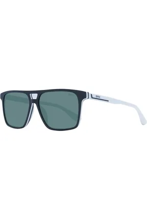 BMW Homme, Accessoires, Noir, Taille: ONE Size Lunettes de Soleil Noires Rectangulaires Polarisées