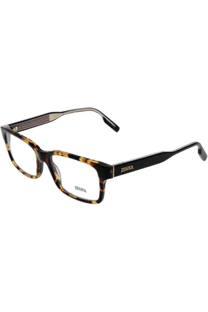 Ermenegildo Zegna Unisex, Accessoires, Brun, Taille: ONE Size Montures Optiques Homme Marron Style Rectangle