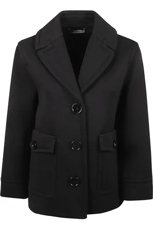 Max Mara Femme, Vestes, Noir, Taille: 42 FR Manteaux Estroso Noirs