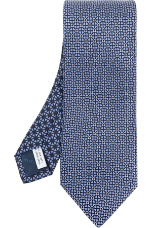 Salvatore Ferragamo Homme, Accessoires, Bleu, Taille: ONE Size Cravate en soie