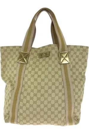 Gucci Femme, Pre-owned, , Taille: ONE Size Pre-owned Toile cabas