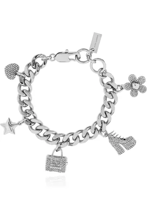 Marc Jacobs Femme, Accessoires, Gris, Taille: ONE Size Bracelet avec breloques