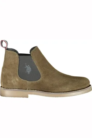 U.S. Polo Assn. Homme, Chaussures, Vert, Taille: 45 EU Bottine Homme en Cuir Vert