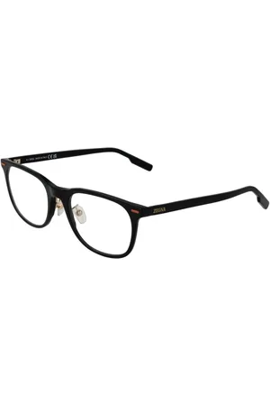 Ermenegildo Zegna Homme, Accessoires, Noir, Taille: ONE Size Lunettes Optiques Noires Rectangle