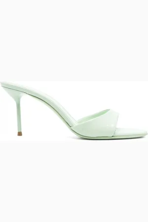 PARIS TEXAS Femme, Chaussures, Vert, Taille: 38 1/2 EU Sandales en cuir noir
