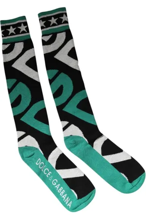 Dolce & Gabbana Homme, Sous-vêtements, Multicolore, Taille: M Chaussettes en Coton Stretch avec Détails du Logo