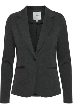 Ichi Femme, Vestes, Gris, Taille: 42 FR Veste de Costume Femme Automne/Hiver