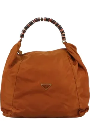 Prada Femme, Pre-owned, Brun, Taille: ONE Size Pre-owned Nylon sacs-main