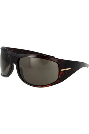 HUGO BOSS Femme, Accessoires, Brun, Taille: ONE Size Lunettes de Soleil Marron Femme Style Rectangle