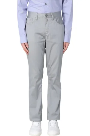 Armani Exchange Homme, Pantalons, Gris, Taille: W34 Pantalon Droit Vert Moderne