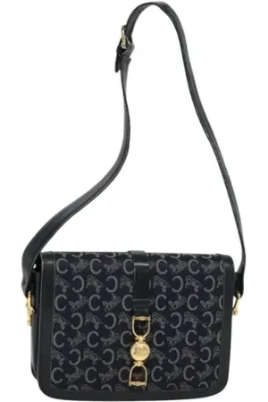 Céline Femme, Pre-owned, Bleu, Taille: ONE Size Pre-owned Toile sacs-celine