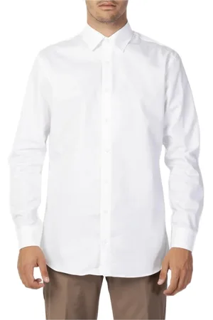 SELECTED Homme, Chemises, Blanc, Taille: M Chemise Blanche en Coton à Boutons