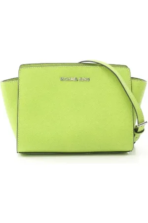 Michael Kors Femme, Pre-owned, Vert, Taille: ONE Size Pre-owned Cuir sacs-ports-paule