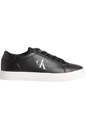 Calvin Klein Homme, Chaussures, Noir, Taille: 44 EU Baskets Basses en Cuir