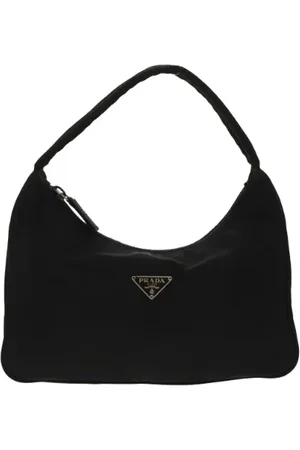 Prada Femme, Pre-owned, Noir, Taille: ONE Size Pre-owned Toile sacs-prada
