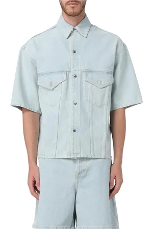 Nanushka Homme, Chemises, Bleu, Taille: M Chemise en Denim Coupe Décontractée