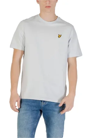 Lyle & Scott Homme, Tops, Bleu, Taille: XL T-shirt en Coton Bleu Clair