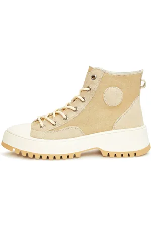 CESARE GASPARI Femme, Chaussures, , Taille: 40 EU Baskets Montantes à Lacets Texturées