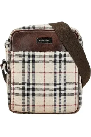 Burberry Femme, Pre-owned, , Taille: ONE Size Pre-owned Toile sacs-ports-paule