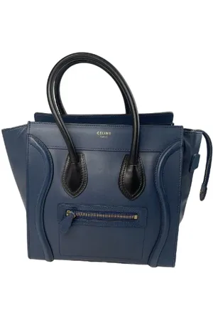 Céline Femme, Pre-owned, Bleu, Taille: ONE Size Pre-owned Cuir sacs-celine