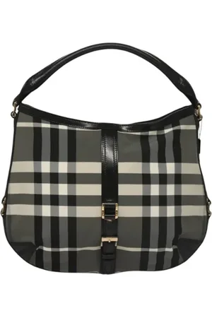 Burberry Femme, Pre-owned, Noir, Taille: ONE Size Pre-owned Nylon sacs-main