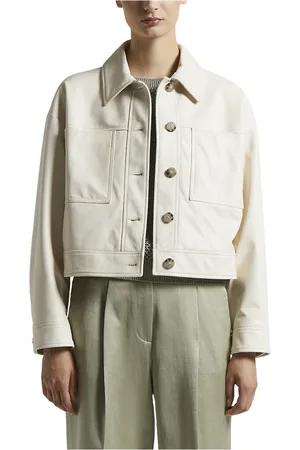 PESERICO SIGN Femme, Vestes, , Taille: 36 FR Veste en cuir véritable