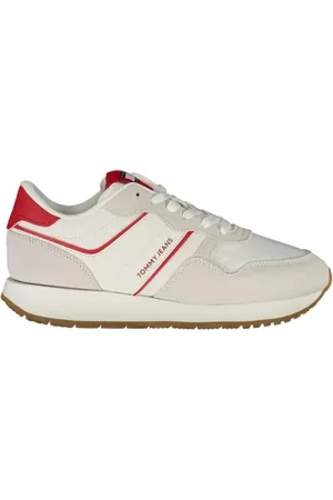 Tommy Hilfiger Femme, Chaussures, Multicolore, Taille: 38 EU Baskets en polyester rouge au design moderne