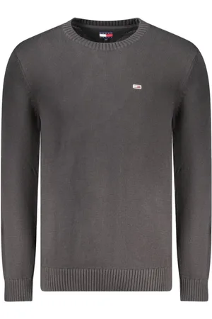 Tommy Hilfiger Homme, Pulls, Noir, Taille: M Pull Homme en Coton Noir
