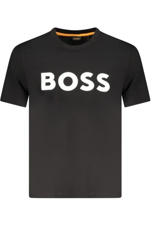 HUGO BOSS Homme, Tops, Noir, Taille: 2XL T-shirt Homme en Coton Noir