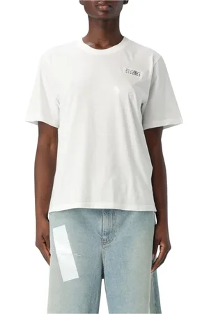 Maison Margiela Femme, Tops, Blanc, Taille: 36 FR T-shirt blanc coupe décontractée