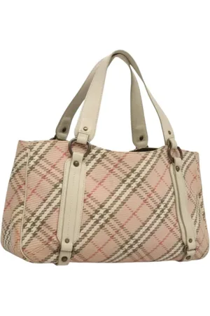 Burberry Femme, Pre-owned, Rose, Taille: ONE Size Pre-owned Toile sacs-main