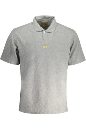 La Martina Homme, Tops, Gris, Taille: XL Polo Gris Homme avec Logo Iconique