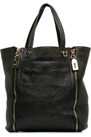 Salvatore Ferragamo Femme, Pre-owned, Noir, Taille: ONE Size Pre-owned Cuir cabas