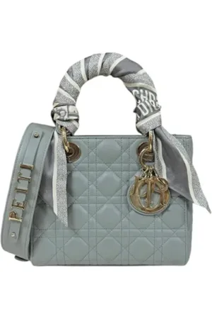 Dior Femme, Pre-owned, Gris, Taille: ONE Size Pre-owned Cuir sacs-dior