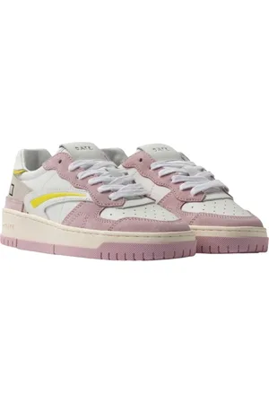 D.A.T.E. Femme, Chaussures, Rose, Taille: 39 EU Baskets colorées avec détails en cuir