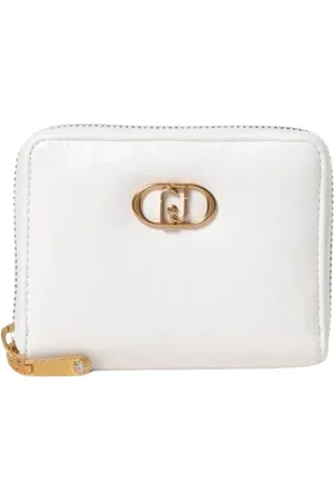 Liu Jo Femme, Accessoires, Blanc, Taille: ONE Size Portefeuille Blanc Matelassé avec Fermeture à Pression