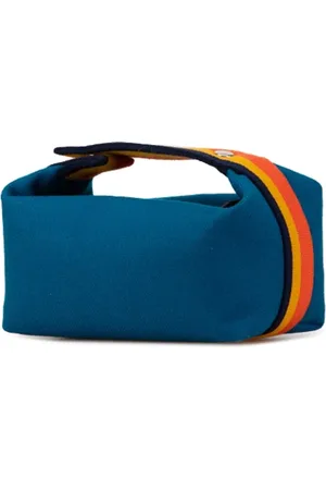 Hermès Femme, Pre-owned, Bleu, Taille: ONE Size Pre-owned Toile trousses-de-toilette