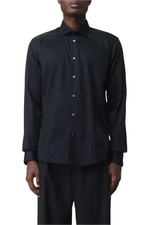 Brian Dales Homme, Chemises, Noir, Taille: L Chemise Noire à Manches Longues