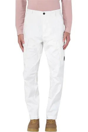 C.P. Company Homme, Pantalons, Blanc, Taille: XS MultiPocket Regular Fit Pantalon Cargo