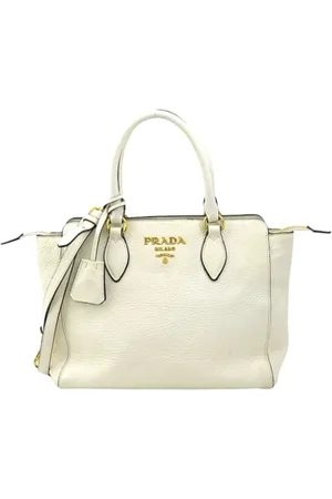 Prada Femme, Pre-owned, Blanc, Taille: ONE Size Pre-owned Cuir sacs-prada