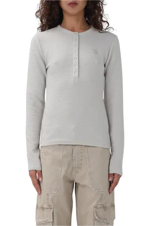 Daily paper Femme, Tops, , Taille: 42 FR Pull à manches longues Henley côtelé