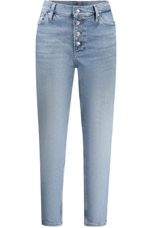 Calvin Klein Femme, Jeans, Bleu, Taille: W29 L28 Mom Jeans en Coton Bleu Clair